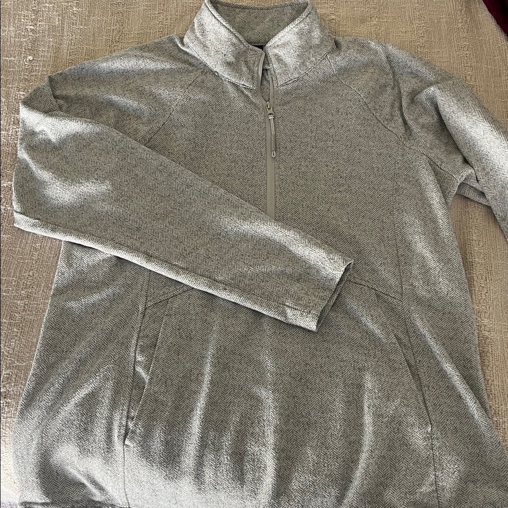 Gray Quarter-Zip Pullover